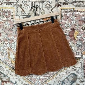 SOLD! Altar'd State Rust Corduroy A-Line Skirt - Size XS